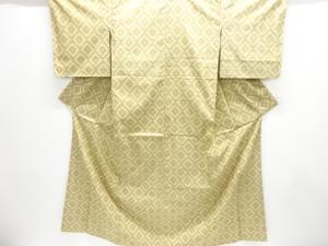 未使用品　花菱模様織り出し西陣お召着物